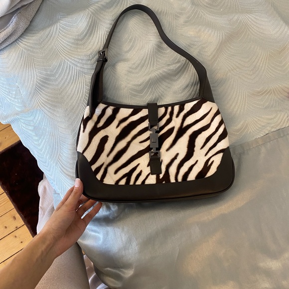 Brandy Melville Handbags - Gucci Jackie STYLE Zebra purse